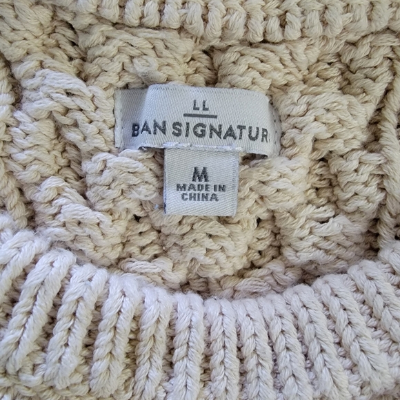 L.L. Bean "Signature" Fishermans Sweater - Picture 10 of 12